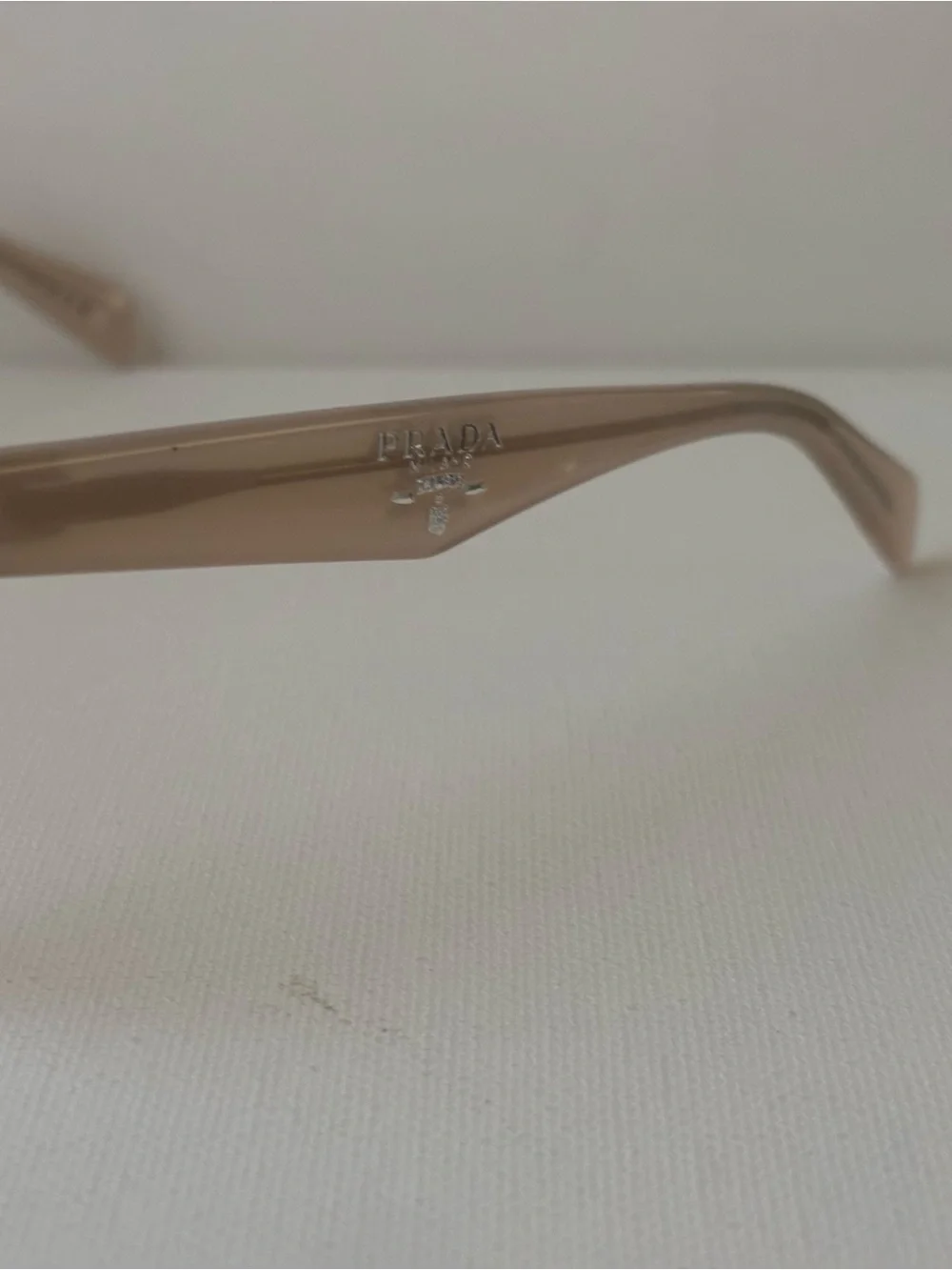 Prada Women's Translucent Nude Square Optical Glasses